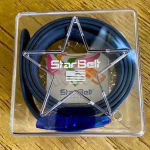 Star Belt Navy Blue w Blue Buckle NIB